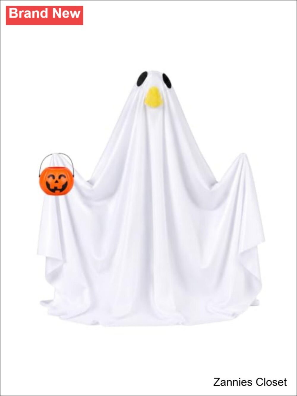 👻 Poseable Ghost Porch Goose Outfit 23" Halloween Lawn Decor